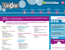 Tablet Screenshot of linora.fr